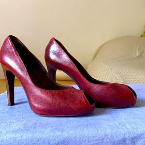 Joie stilettos in burgundy